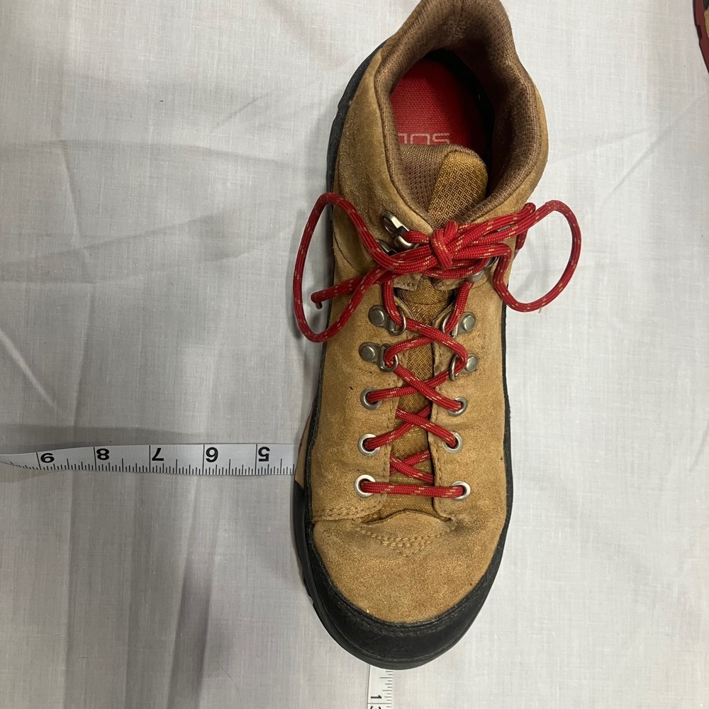 Danner Womens Panorama Mid Brown Red Hiking Boots Waterproof Size 9.5 Red Laces - Picture 9 of 9
